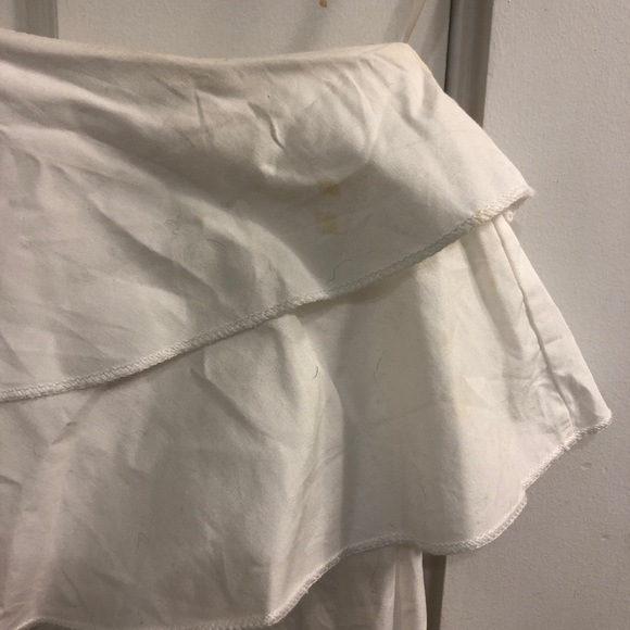 ASOS White Ruffle One Sleeve Dress - Picture 4 of 4